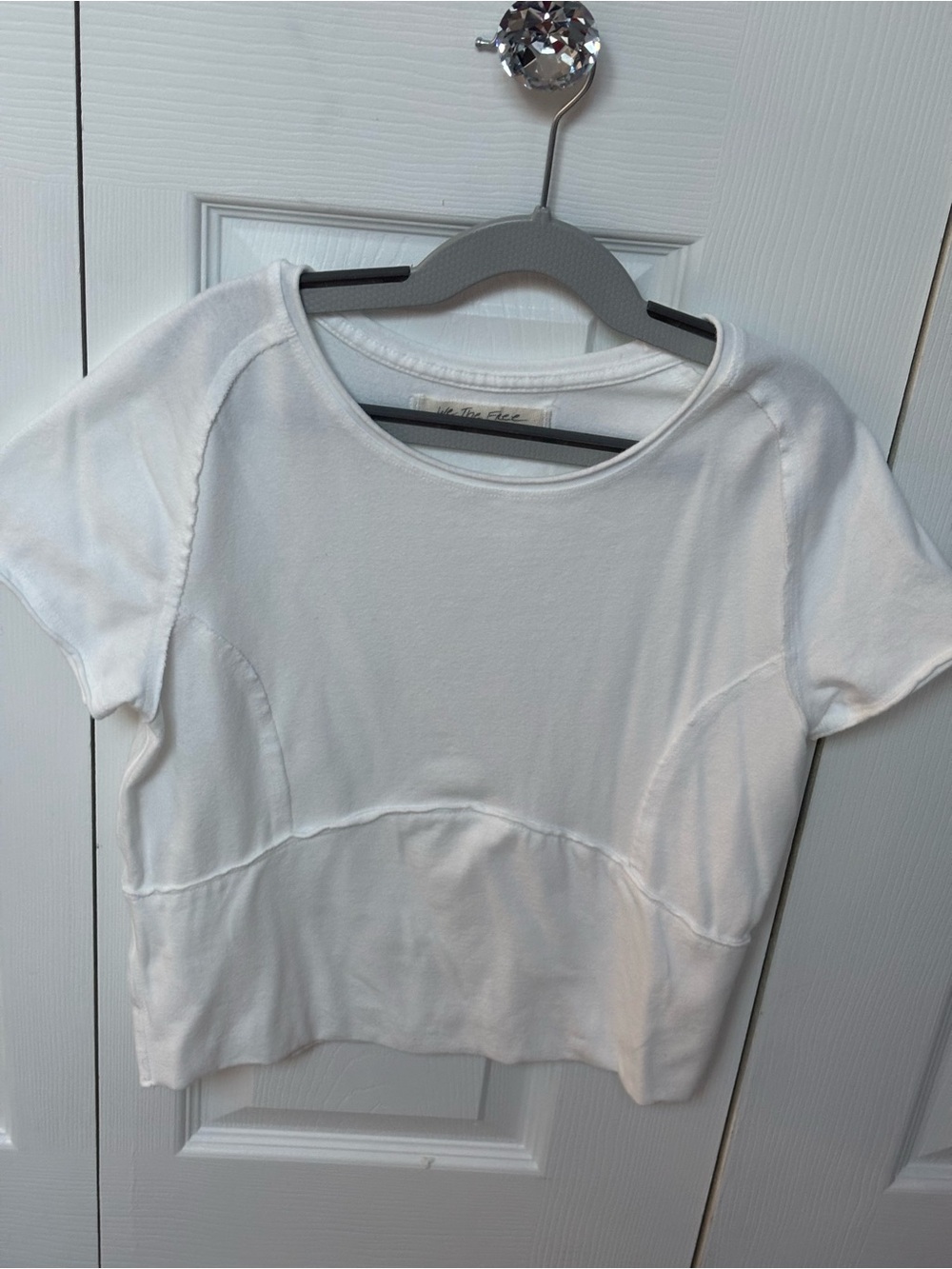 We The Free Ever Had Tee White Cropped Short Sleeve Top